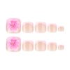 JP3814-Effortless French Toe Nails with 3D Flowers | Reusable Summer Pedicure Kit​