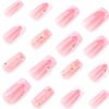 JP3778-Captivating French Waves: Sculpted 3D Floral Press-On Nails | Waterproof & Reusable Salon Dupe ​​Runway-Ready Hands in 90 Seconds: Where Artistry Meets Resilience​
