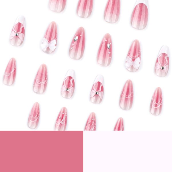 O1CN013qAHVU2NGHylX4hDa_!!4234819935-0-cib JP3779-Blush French Cat Eye Nails | Salon-Quality Bow Press Ons (Reusable Almond Shape)