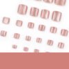 JP3698-Sunbeam Toe Gliders: Reusable Cat-Eye Toenails | Waterproof Square Cut Flash