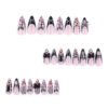 JP3611-Reusable Gothic French Press On Nails: Y2K Spiders, 3D Bows & Leopard Glam – Revolutionize Your Nail Game (Perfect for Expressing Your Dark Glam Mood!)