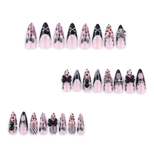 O1CN014ChnkG2NGHvmdnoiD_!!4234819935-0-cib JP3611-Reusable Gothic French Press On Nails: Y2K Spiders, 3D Bows & Leopard Glam – Revolutionize Your Nail Game (Perfect for Expressing Your Dark Glam Mood!)