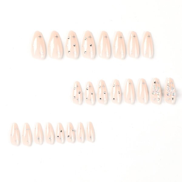 O1CN014Qrf4u2NGHkVZR3sY_!!4234819935-0-cib JP2417-Crystalline French Tip Press On Nails: Icy Bows, Silver Stardust & Waterproof Magic – Your Secret to Effortless Luxe (Salon-Worthy Nails, Minus the Drama. Be Dazzling in 5 Minutes Flat!)