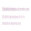 JP3730-💗 Ballet-Ready Radiance in Minutes: Pink French Cat Eye Press-Ons!