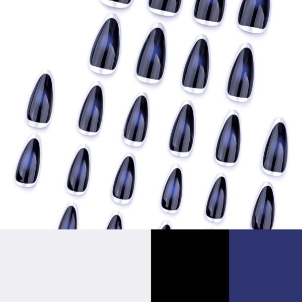 O1CN015HozjE2NGHuyrFxuY_!!4234819935-0-cib JP3566-🌌 Event Horizon Almonds: Icy Hoop French Tips on Spilled-Ink Velvet ✨ Reusable • Waterproof • Office-to-Rave Pro