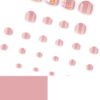 JP3799-Effortless Floral French Toe Nails | Instagram-Worthy Pedicure Press-Ons ​​Sandal-Ready Perfection in 90 Seconds: Your Secret to Viral Feet​