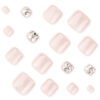 JP3702-Galactic Cat Eye Toenails | Mirror-Glitter Press On Pedicure Reusable Poolside Sparkle - 10-Second Salon Flash
