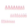 JP3275-Blushing French Almond Nails | Pearl & Pink Bow Press Ons - Sweetheart Reusable Manicure (Waterproof)​​  ​​Subtitle:​​ Your Instant Pretty-Girl Aesthetic ✨ - 8 Min Salon-Grade Cuteness Without Appointment Jail!  (Hero image: Soft-focus shot of nails on hands holding pastel macarons/strawberry)