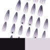 JP3590-🔥 Obsidian French Almond Press Ons: Grunge-Goth Glitter ✨ Reusable Y2K Revival Nails | No Salon Jail!​​  (For Rebels Who Crave Chaos & Class. Switch from Boardroom to Moshpit in 30 Seconds.)