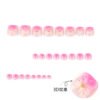 JP3818-Tropical French Toes: Salon-Worthy Pedis in 15 Minutes (3D Florals + Waterproof!) ​​Ditch Salon Prison, Step Into Sandy Confidence​