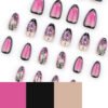 JP3612-Your Secret to Salon-Worthy Ombré French Tips: Reusable Almond Nails ✨