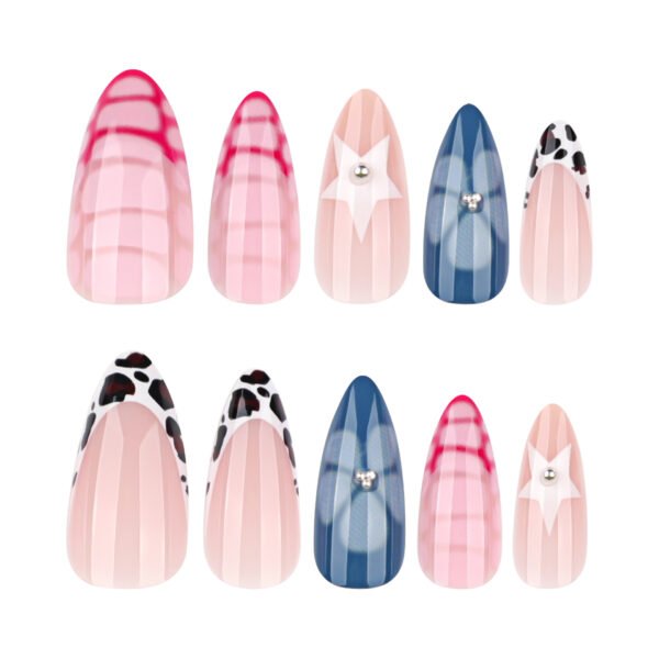 O1CN01ADUMKQ2NGHyXKzpM2_!!4234819935-0-cib JP3968-Luxurious French Tip Crocodile Texture Press-On Nails: Your Salon Look, Reusable & Ready in Minutes