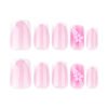JP3892-Elegant French Floral Press-On Nails: Summer-Ready, Salon-Grade Beauty in Minutes​​  ​​Reimagine Your Nail Routine​