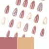 JP3787-Luxe French Cat Eye Press-Ons with 3D Shells | Reusable Salon Nails in Minutes​