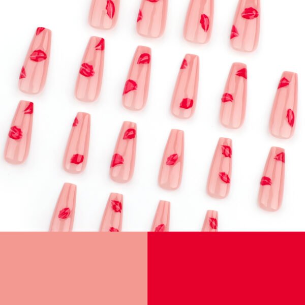 O1CN01AfshTS2NGHvoOlR2Z_!!4234819935-0-cib JP3627-Your Bold Valentine Statement: Reusable 3D Kiss French Ballet Nails 💋✨ (US/UK Top Seller!)