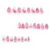 JP3710-Sweet & Sour Almond Press Ons | 3D Hearts & Bows | Reusable Salon-Grade Nails​​  ​​Subtitle:​​ Your Passport to Edgy Feminine Energy - Salon Drama Free