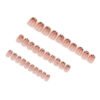 GN042-Maillard French Leopard Press-On Nails | 30-Piece Luxury Salon Alternative ​​Cocoa-Caramel Elegance Meets Wild Sophistication​