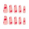 JP3627-Your Bold Valentine Statement: Reusable 3D Kiss French Ballet Nails 💋✨ (US/UK Top Seller!)