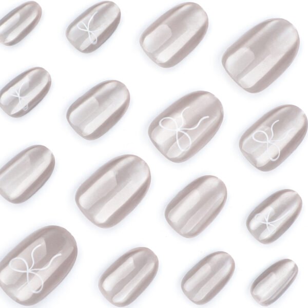 O1CN01CqEU3D2NGHvONA1RF_!!4234819935-0-cib JP3622-Effortless Autumn Elegance: French Cat Eye Toes in Cloud Grey 🌫️ (Reusable Salon Luxury at Home!)