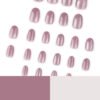JP3880-Spark & Sophistication: Cat Eye Short Round Press-Ons | Salon Shine, Zero Commitment ​​90-Second Magic: Rebel Luxe for the Discerning Woman​