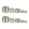 JP3699-Starlight Siren Toes: Reusable Cat Eye Toenails Drenched in Diamonds​