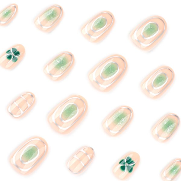 O1CN01DlKEho2NGHzFZqJ1i_!!4234819935-0-cib JP3993-Emerald Summer Dream: Watercolor French Almond Press-Ons with Botanicals Salon-Worthy Nails in 90 Seconds? Oui.