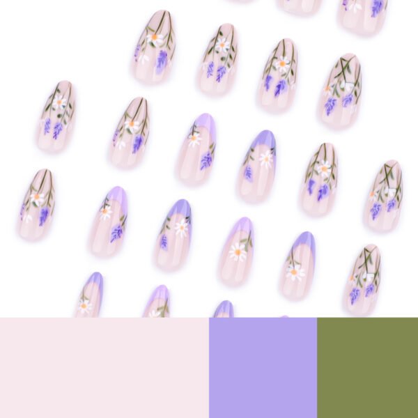 O1CN01DwinG42NGHxItICKG_!!4234819935-0-cib JP3760-✨ Blossom in Minutes: Effortless French Lavender Almond Nails ✨ (Reusable, Waterproof & Insta-Famous!)