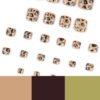 JP3704-Luxe Leopard & Cat Eye Toe Press-On Nails | Revolutionize Your Pedicure Routine ​​Barefoot Confidence in 90 Seconds: Salon-Wild Toes Without the Chair​