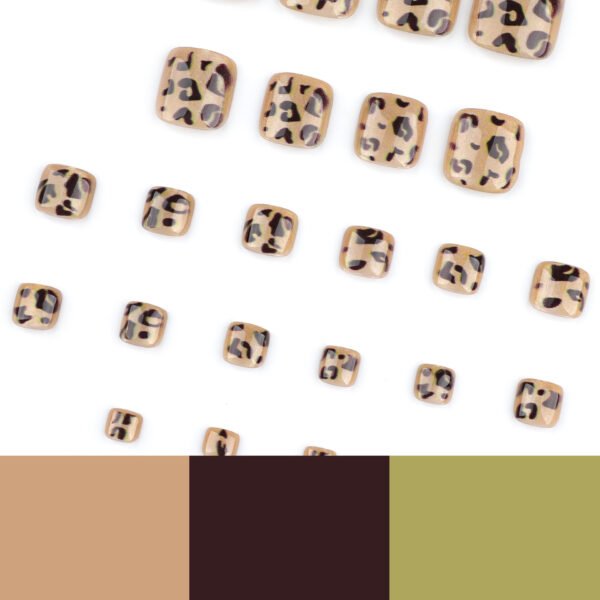 O1CN01EAPfs42NGHxdHVJeJ_!!4234819935-0-cib JP3704-Luxe Leopard & Cat Eye Toe Press-On Nails | Revolutionize Your Pedicure Routine Barefoot Confidence in 90 Seconds: Salon-Wild Toes Without the Chair