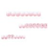 JP3834-Summer Minimalist Magic: Effortless Gradient & Floral Square Nails (Reusable & Waterproof)