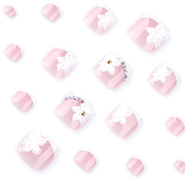 O1CN01EblhY42NGHxhwJahw_!!4234819935-0-cib JP3811-Summer French Pedicure Press-Ons | Floral Toe Nails Waterproof & Reusable Beach-Ready Toes in 90 Seconds: Your Secret to Effortless Summer Elegance