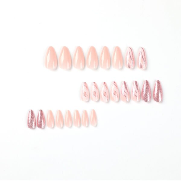 O1CN01EnQl5g2NGHjnwvhe3_!!4234819935-0-cib JP2362-Nude French Almond Press Ons with Rose Gold Sparkle ✨ Salon Glam in 5 Minutes, Zero Damage | Reusable & Waterproof (For the Woman Who Demands Effortless Elegance. Nails That Kiss Light, Not Your Wallet.)