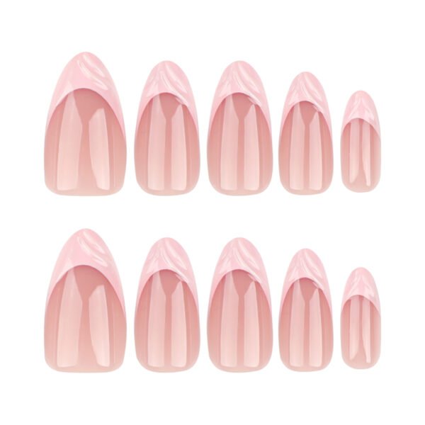 O1CN01FiTMr42NGHsxBJTZa_!!4234819935-0-cib JP3390-Effortless Chic: Reusable Pink French Almond Nails w/ Subtle 3D Blossoms (Salon Precision Meets Morning Rush Reality)