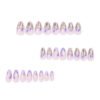 JP3760-✨ Blossom in Minutes: Effortless French Lavender Almond Nails ✨ (Reusable, Waterproof & Insta-Famous!)