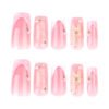 JP3778-Captivating French Waves: Sculpted 3D Floral Press-On Nails | Waterproof & Reusable Salon Dupe ​​Runway-Ready Hands in 90 Seconds: Where Artistry Meets Resilience​