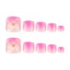 JP3818-Tropical French Toes: Salon-Worthy Pedis in 15 Minutes (3D Florals + Waterproof!) ​​Ditch Salon Prison, Step Into Sandy Confidence​