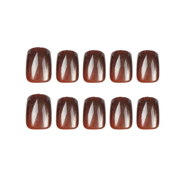 O1CN01I2Ej242NGHoeQmbnA_!!4234819935-0-cib JP2655-☕️ Get Cozy-Chic Nails in Minutes: Hazelnut French Cat Eye Press-Ons!