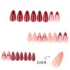 JP3853-THE RED RULES RESISTANCE: Reusable Parisian Almonds | Effortless Power French Tips​​ ​​Salon Reds Chipped By Wednesday? Command Eternal Rouge.​