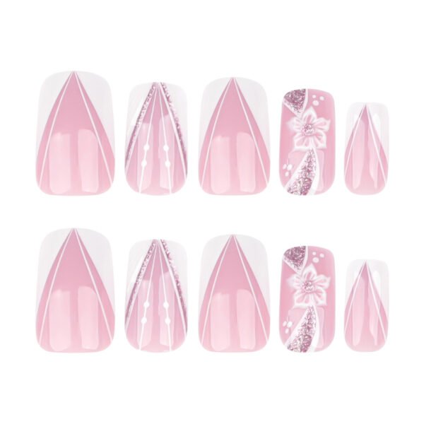 O1CN01J0gcjV2NGHy3JU9qH_!!4234819935-0-cib JP3769-Luxe French Tip Press On Nails | 3D Floral Design, Reusable & Waterproof (Salon Alternative!) Transform Your Nails Instantly: French White Perfection Meets Artisan Florals