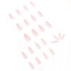 JP1083-🌸 Ballet Wave Pink Press-Ons: Minimalist French Perfection, Waterproof & Reusable​​ For Elegant Realists & Effortless Dreamers – Salon-Grade Waves in 90 Seconds