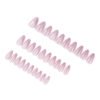 JP3727- French Almond Press On Nails | Sweet Pink Cat Eye Reusable Gel Nails | Salon Alternative​