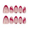 JP3552❄️ ​​​​ Crimson Frost French Tips: Winter-Ready Press On Nails with Red Glitter & Ice Diamonds (Waterproof Reusable)  🔥 ​​​​ Salon Secret Revealed: 30-Second Bourbon-Soaked Glam for Holiday Parties - Zero Chip Guarantee
