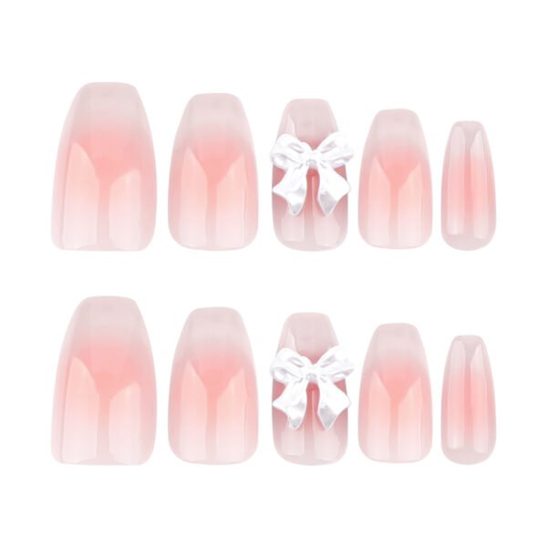 O1CN01Jo9qJt2NGHvyrt04u_!!4234819935-0-cib JP3606-Blush Whisper Ballet Nails: Reusable Cat-Eye French with 3D Bows | Waterproof Sweet Luxury