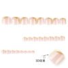 JP3812-Gilded French Toe Nails | 3D Gold Edge Luxury | Waterproof & Reusable ​​Step Into Liquid Gold: Salon-Grade Pedicures in 90 Seconds​
