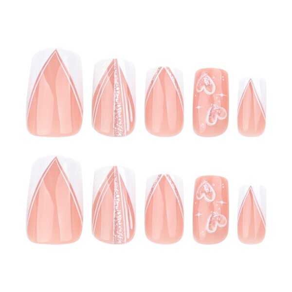 O1CN01KGjbUE2NGHxbDaXsv_!!4234819935-0-cib JP3768-Heartbeat French Tips: Reusable Press-Ons with 3D Love & Salon-Free Glam