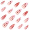 JP3824-Rouge Fantasy Press-Ons: Flirty Kiss Marks Meet French Elegance 💋✨ ​​(Smudge-Proof Lip Art • Reusable 5x • Applies in 10 Mins)​