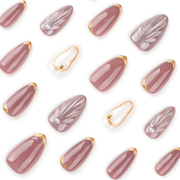 O1CN01KqIBli2NGHywv9e2H_!!4234819935-0-cib JP3787-Luxe French Cat Eye Press-Ons with 3D Shells | Reusable Salon Nails in Minutes