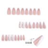 JP3686-Minimalist Edge French Tips: Reusable Snake Print Nails ✨ (Salon Chic, Zero Damage)