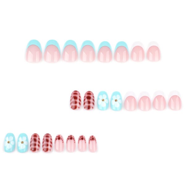 O1CN01LSxHZ42NGHy1copns_!!4234819935-0-cib JP3820-Petite Floral French Press On Nails | Reusable Short Round Nail Art Salon-Worthy Blooms in 90 Seconds – Waterproof & Gentle