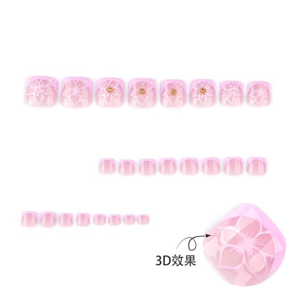 O1CN01MA7Wob2NGHxrp7tEd_!!4234819935-0-cib JP3810-3D Bloom French Toes: Luxe Salon Pedicures in Minutes, Not Hours (Reusable & Waterproof!) Beach-Ready Toes Without the Salon Struggle